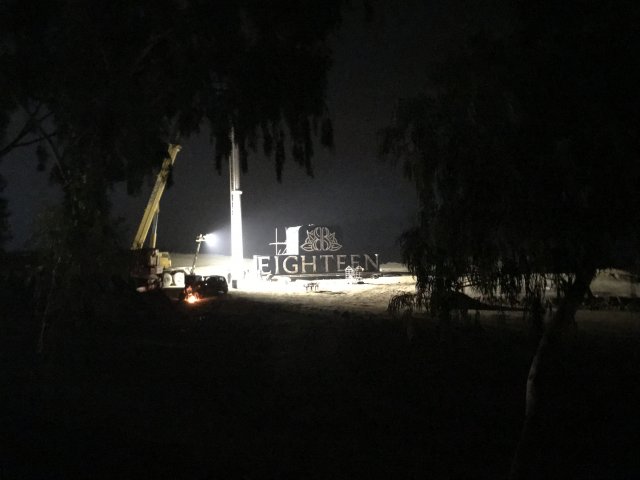 Highest Dual Billboard on Unipole Installed at Eighteen Islamabad